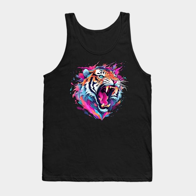 angry tiger Tank Top by dorapeterx